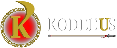 Logo de l'agence web Kodeeus sans le slogan et avec un fond transparent.